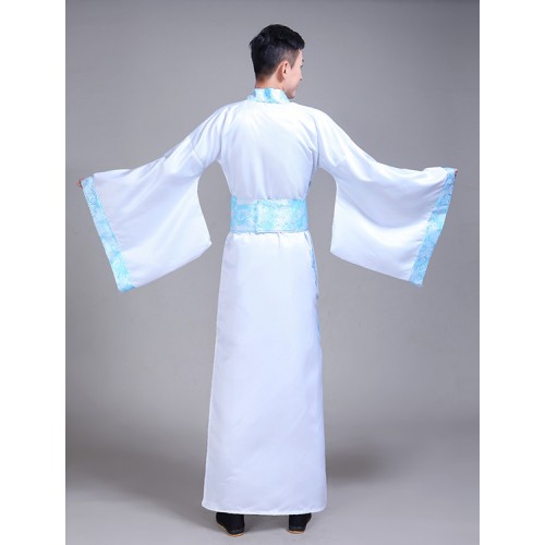 Men's Chinese traditional Hanfu tang emperor suit china warrior swordsmen stage performance cosplay robes costumes